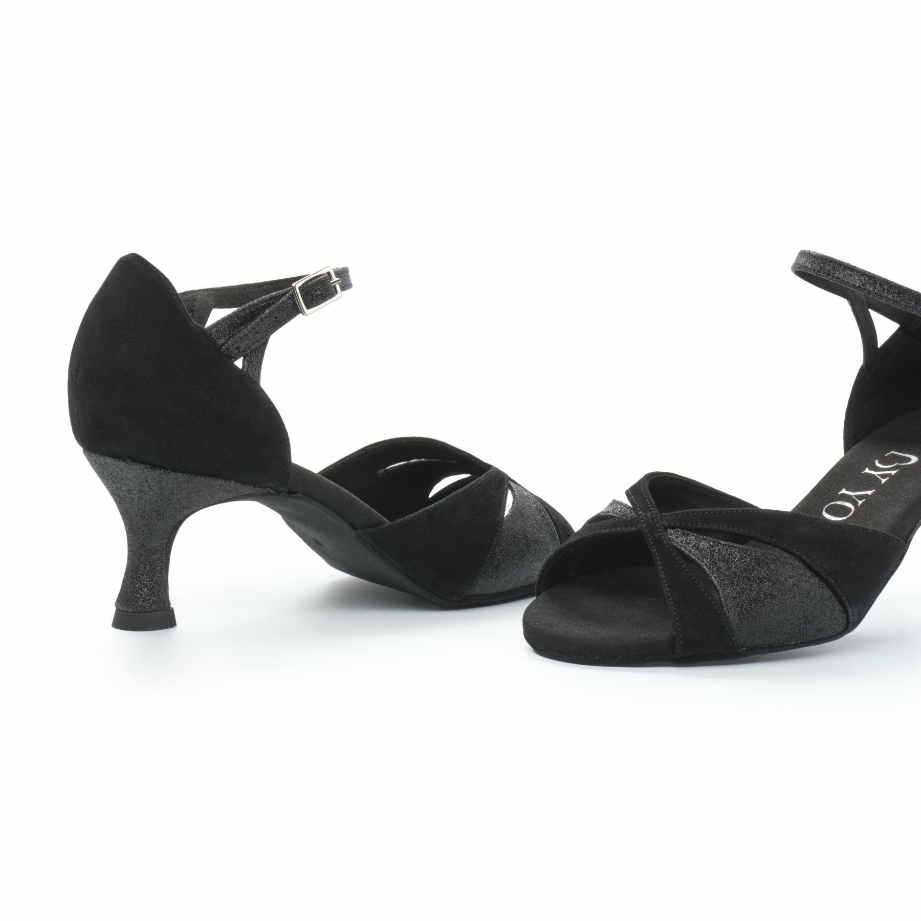 Chaussures De Danse Latine Pour Femme – Talons Hauts 6 Cm, Réglables Par Lacets, Semelle Souple – Salsa, Tango (Noir, 36)